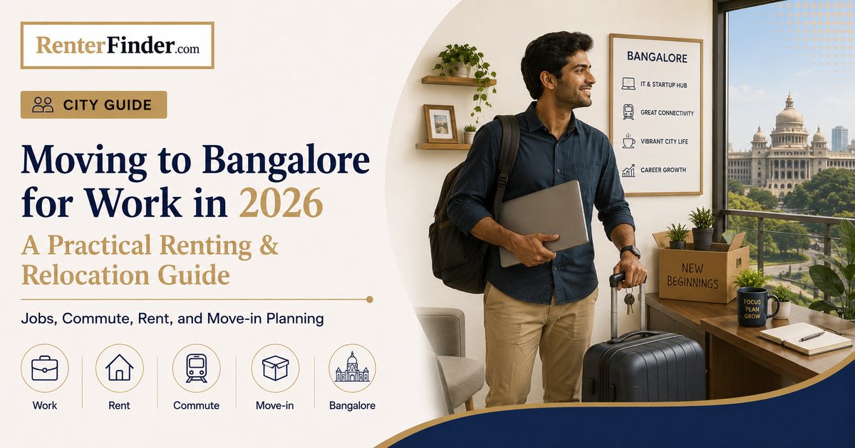 Tech professional planning relocation to Bangalore in 2026 - locality map, deposit planning, and flat hunting guide for new employees.