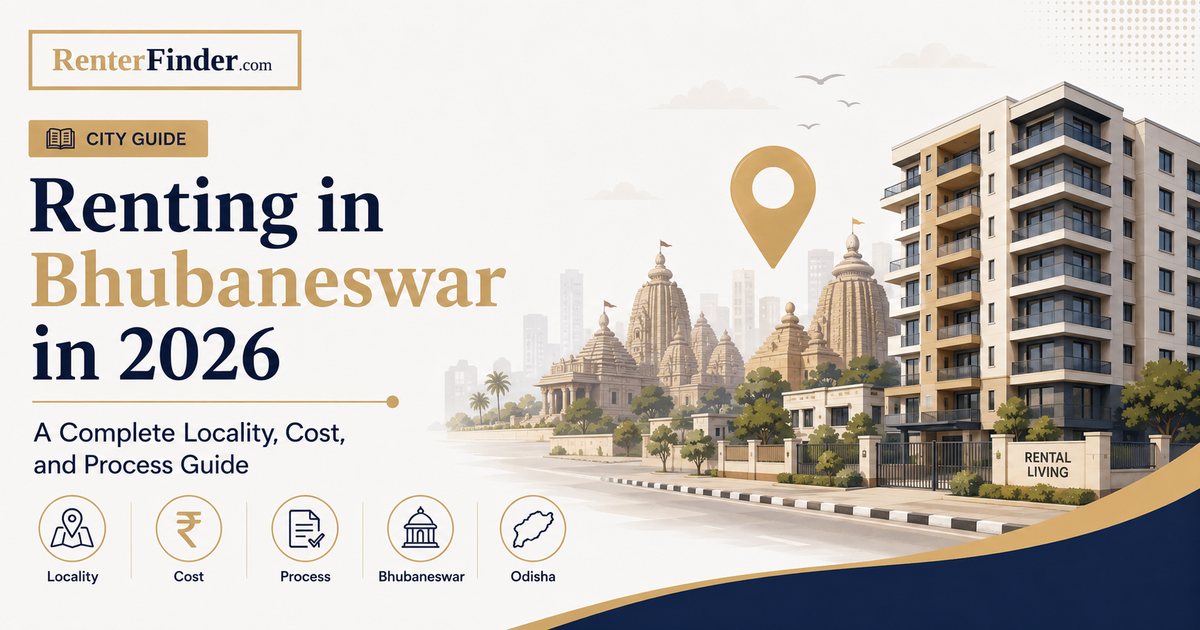 Bhubaneswar city rental guide 2026 - locality map and rent ranges for Patia, Chandrasekharpur, Nayapalli and Khandagiri neighbourhoods in Odisha's capital.