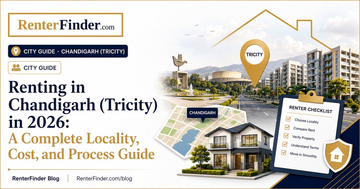 Chandigarh tricity area in Punjab and Haryana, India - 2026 rental guide for Chandigarh, Mohali, and Panchkula covering sectors and rent ranges.