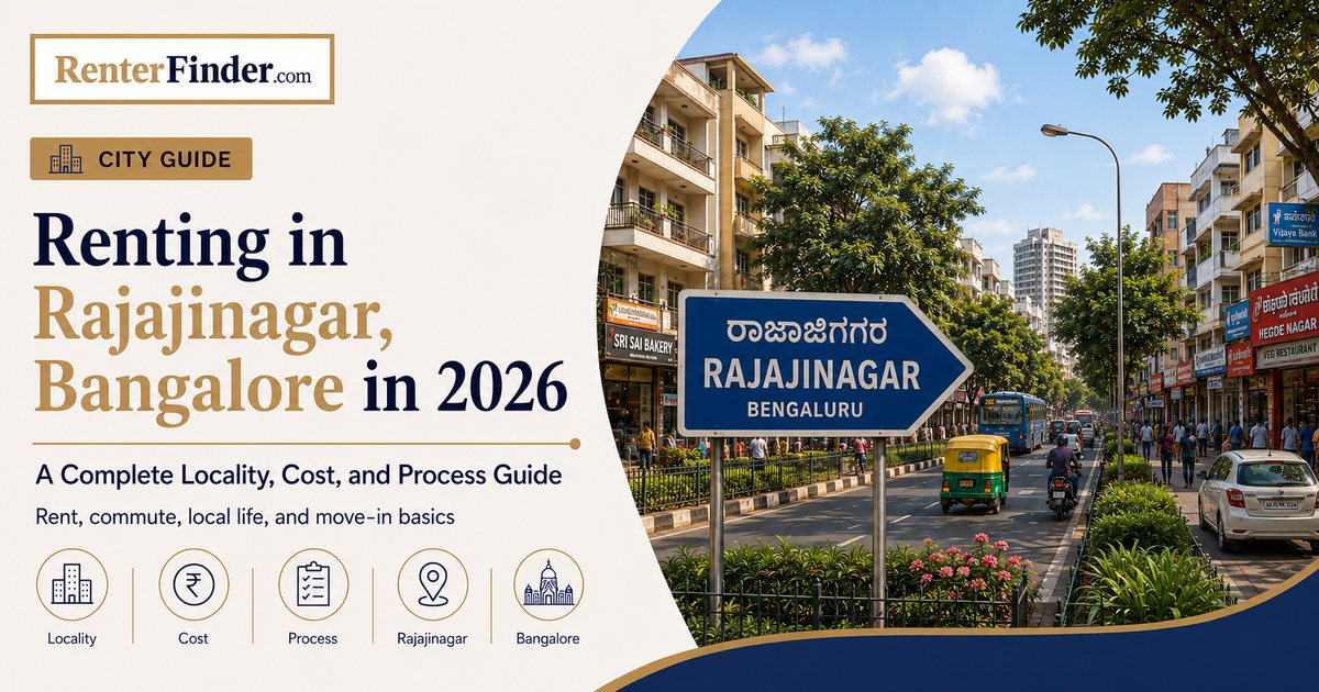 Residential apartments in Rajajinagar, West Bangalore - a guide to renting in one of Bangalore's most established mid-range localities in 2026.